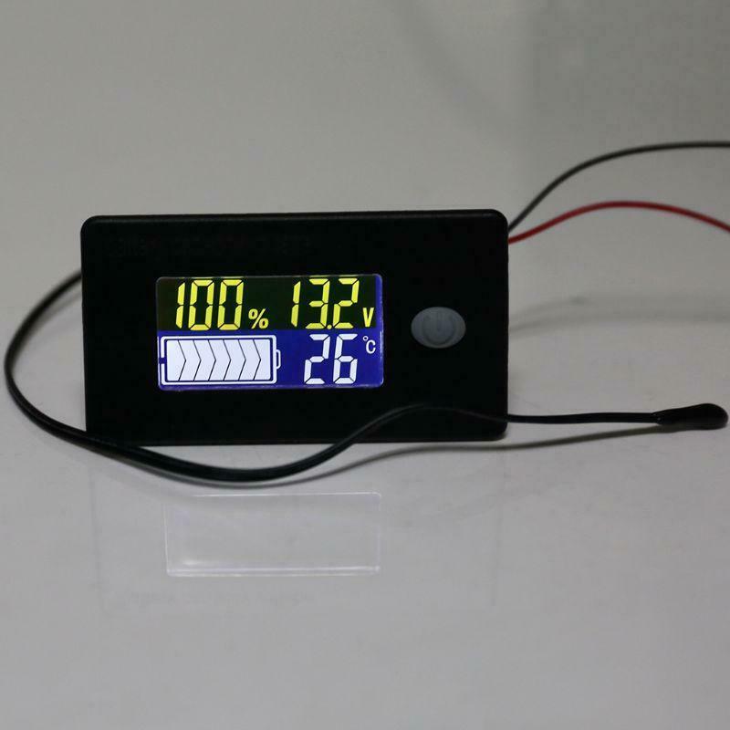 DC 10V~100V Li-ion Lifepo4 Lead acid Battery Capacity Indicator with Alarm Temp