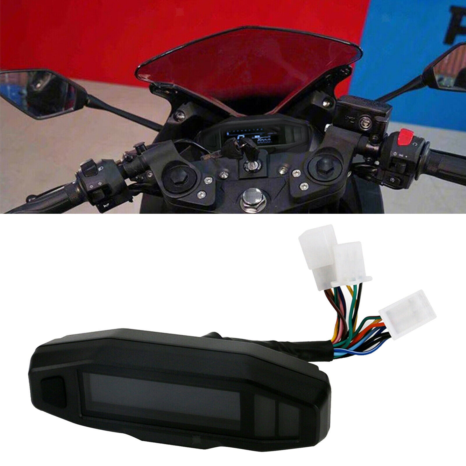 Universal Motorcycle RPM Motorcycle Meter 0~199km/H Without sensor