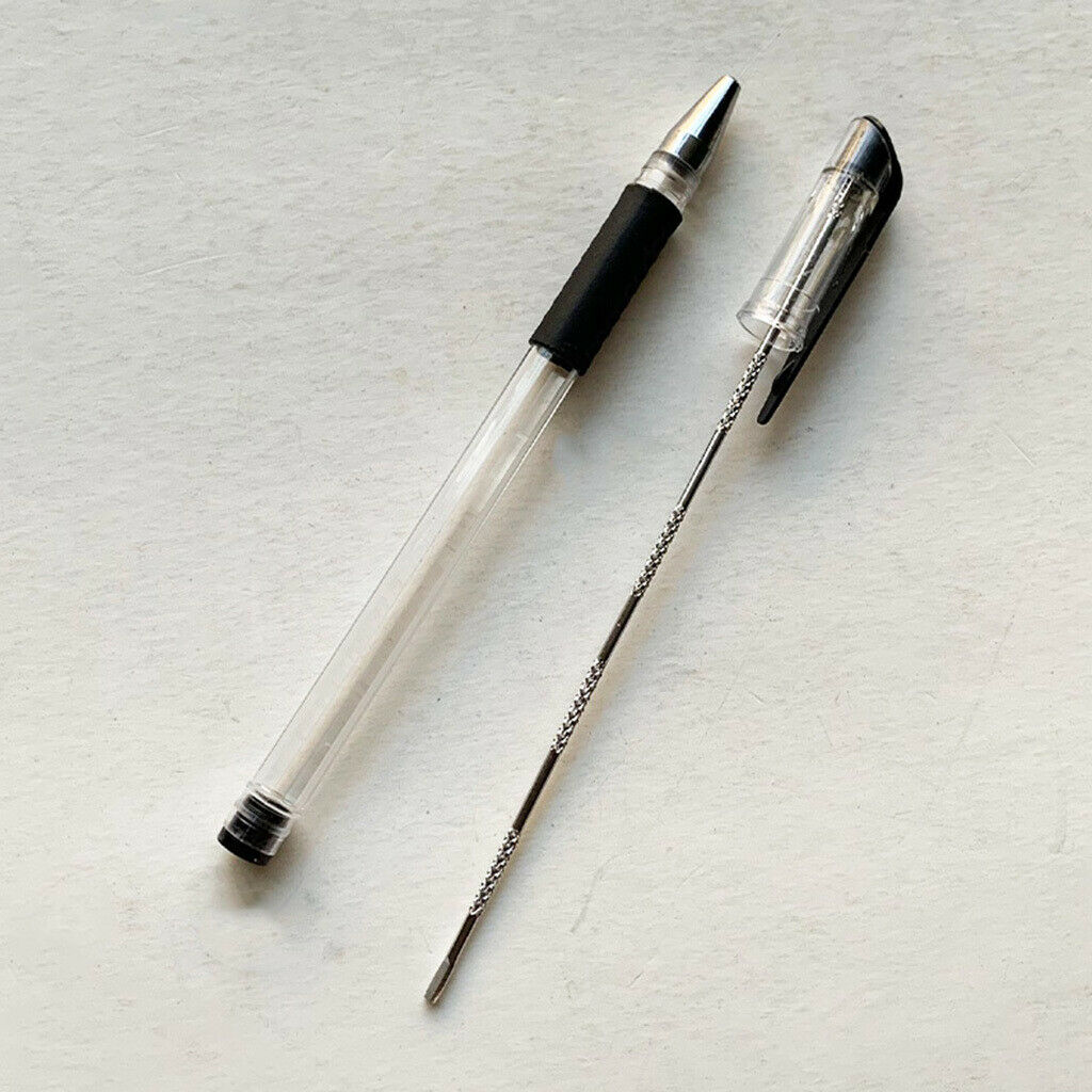 2pc Cigar Needle Drilled Portable Dredge Tool Lightweight Gift for Friends