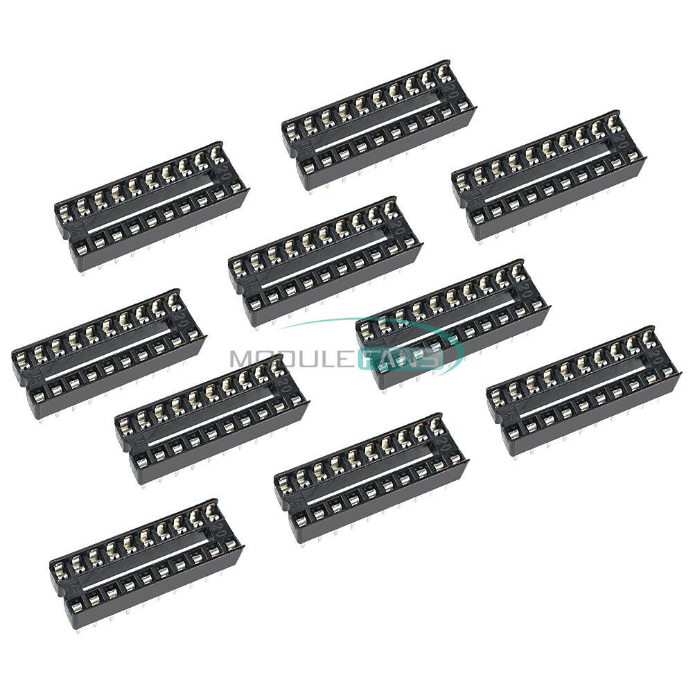 20PCS Integrated Circuit 20-Pins IC Sockets Adaptor Solder Type