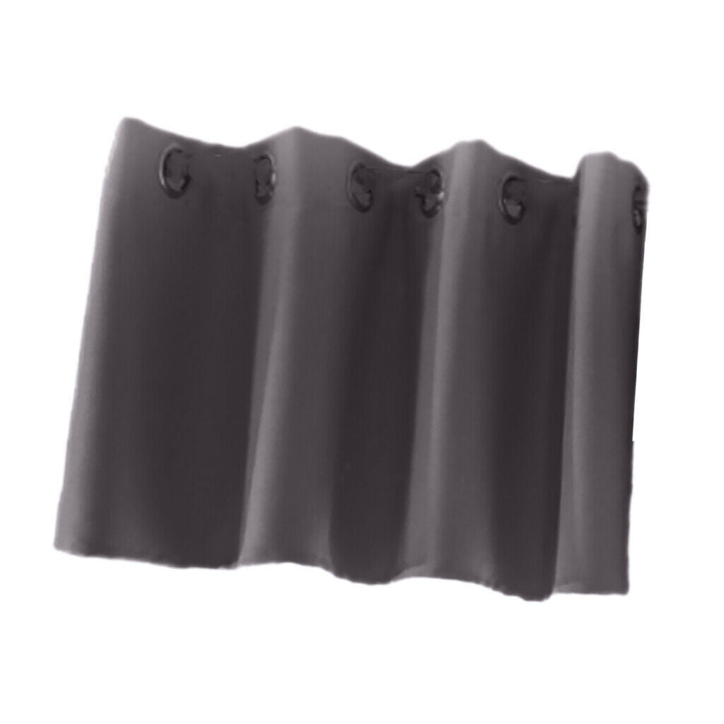 Solid Colored Short Valance Curtains Kitchen Window Treatment Gray S