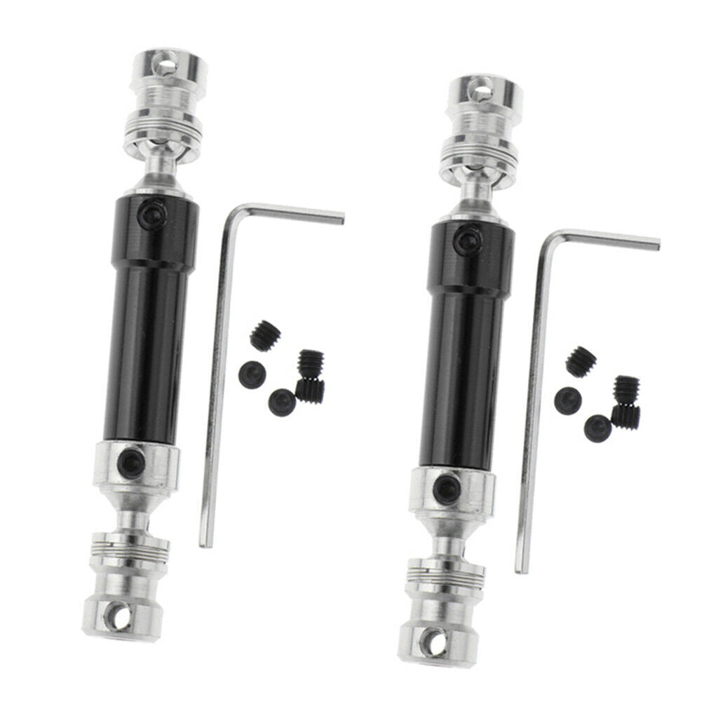 2x 1:12 RC Metal Black Universal Drive Shaft for WLTOYS 12428 12423 Car