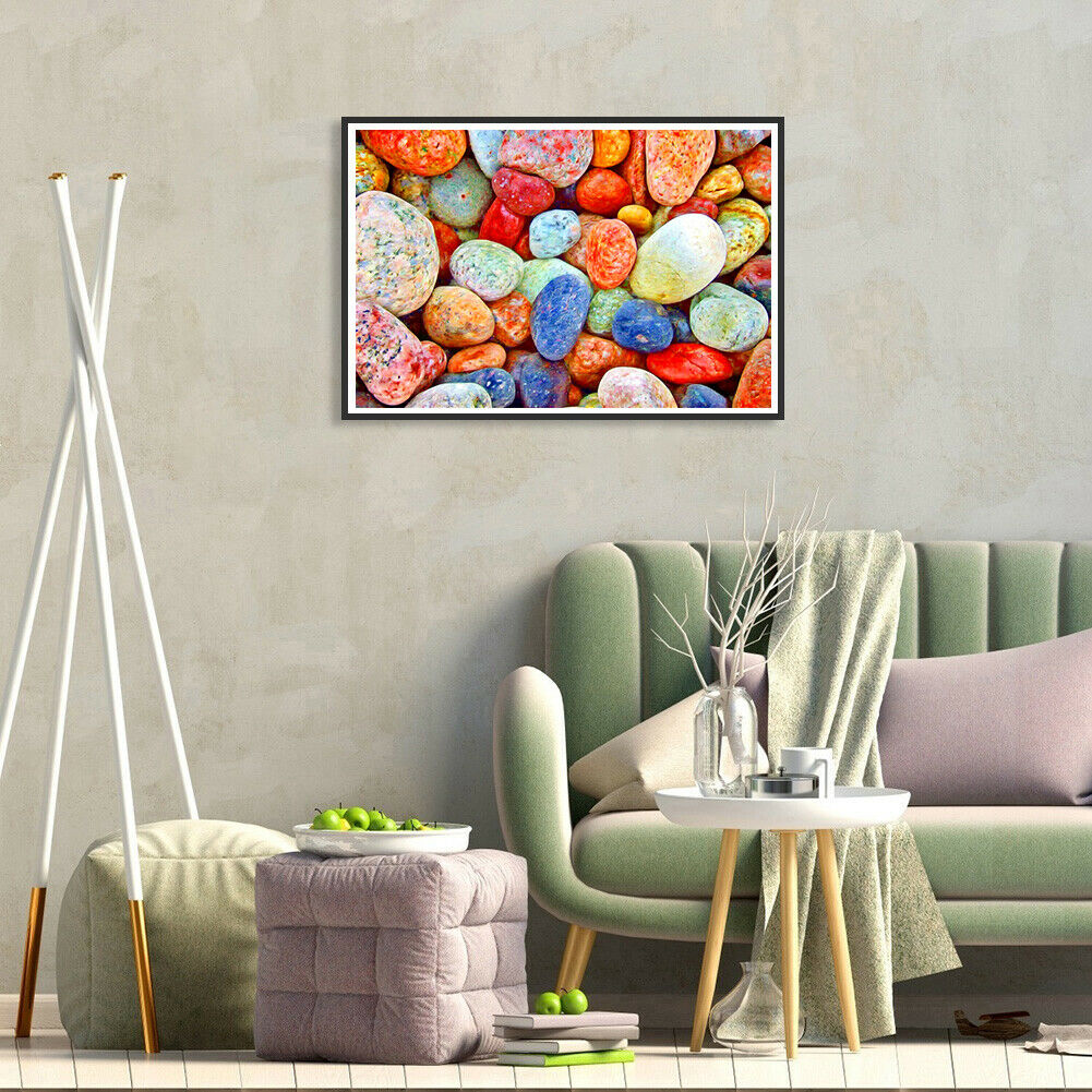 1000pcs/set DIY Colorful Stones Puzzle Paper Jigsaws Assembling Toys Gift @