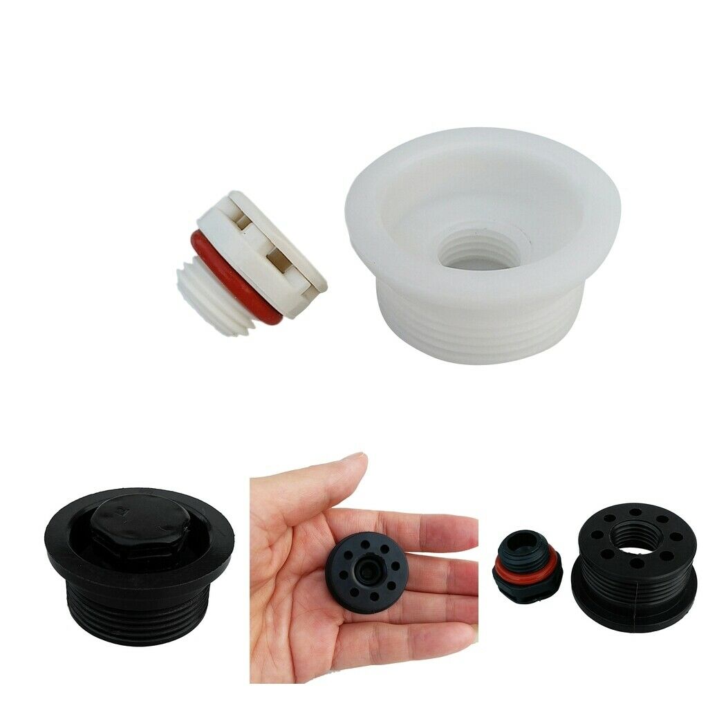 Stand Up Paddle Board Surfboard Auto Air Vent Plug with O-Ring, White