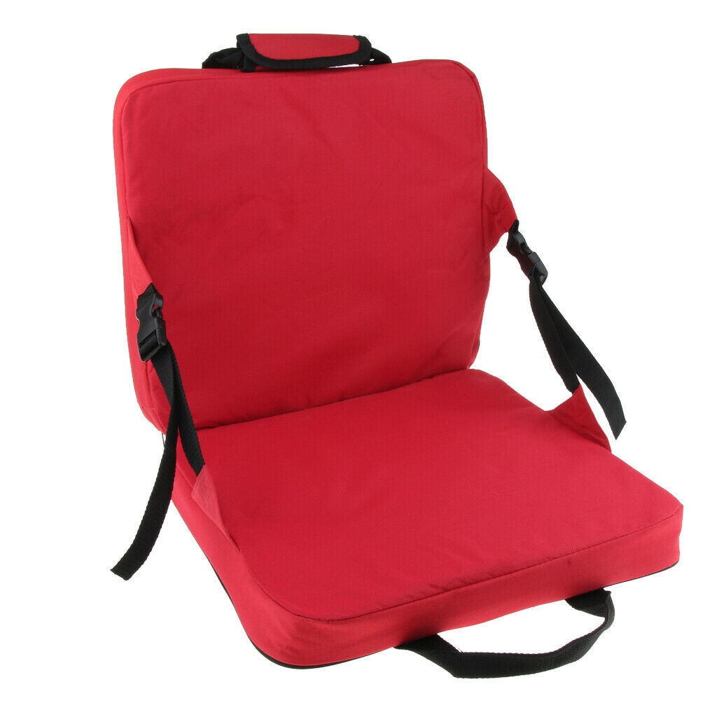 2x Portable Stadium Seat Cushion with Backs Folding Bleacher Seats Cushions