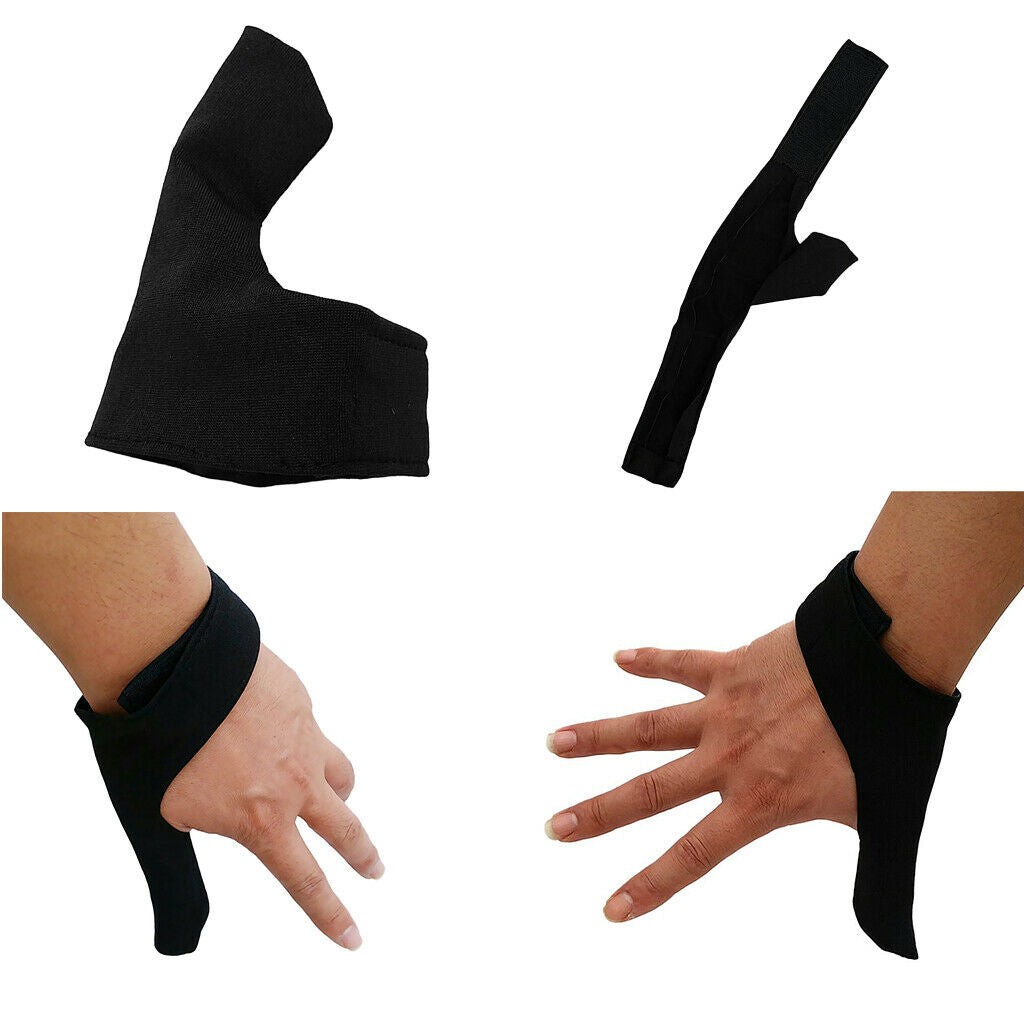 2 Pack Stretch Reversible Right / Left Hand Grip Thumb Saver for Bowling Ball