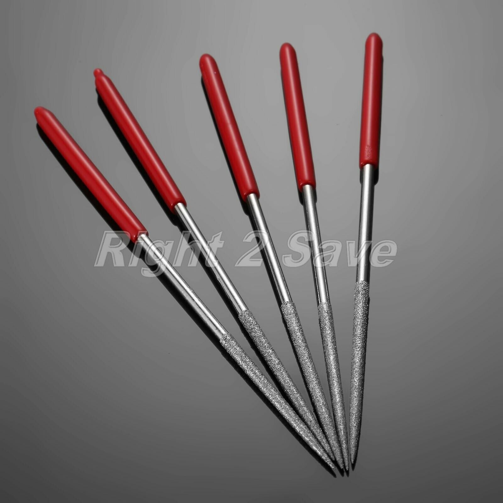 3mmx140mm Steel Round Needle File with Diamond Coating Kit DIY Handwork Tool