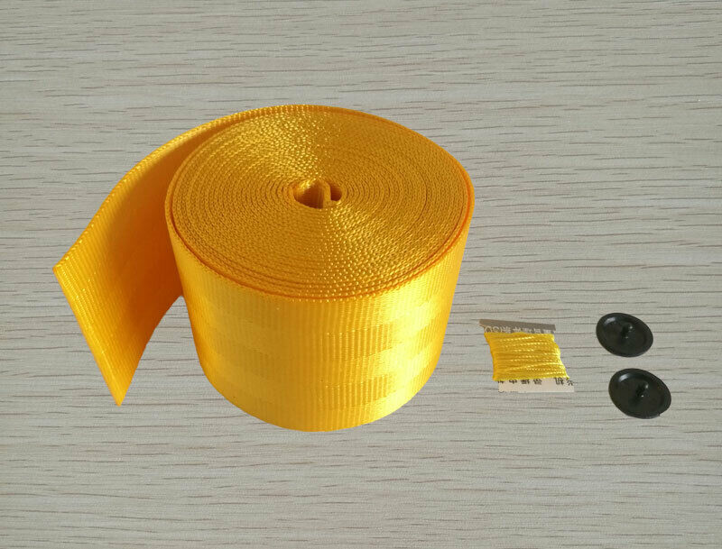 Seat Belts Yellow 3.6m/Roll Harness 3 Point Auto Racing Safety Retractable Lap