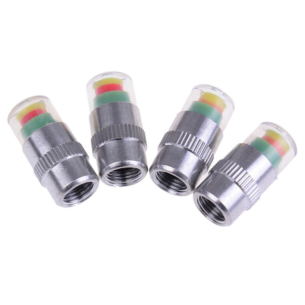 4X detecting pressure indicator tire monitor car alarm visible caps .l8