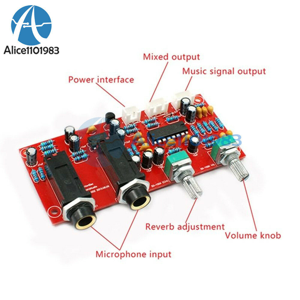 PT2399 NE5532 Microphone Amplifier Board Preamplifier Reverberation Panel