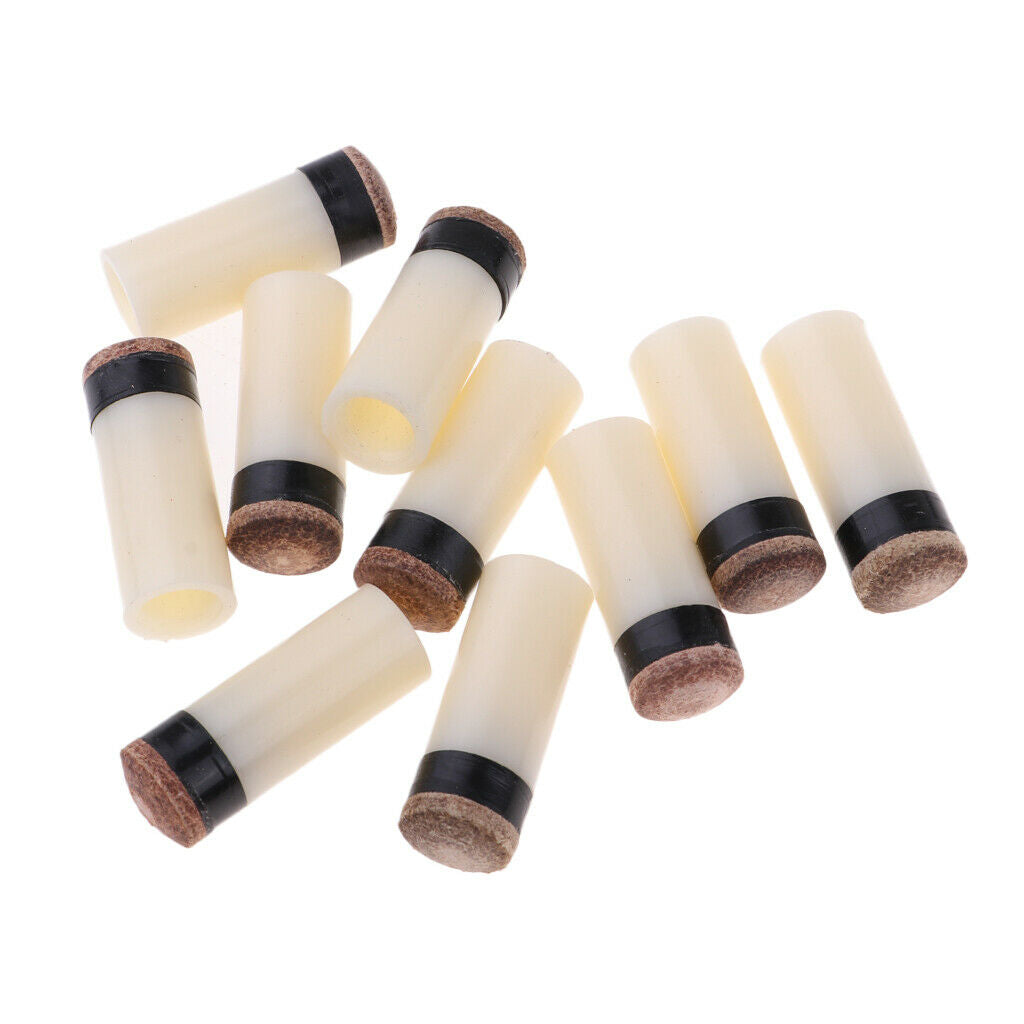 10 pieces billiard replacement screw tips pool cues snooker tips 12 mm