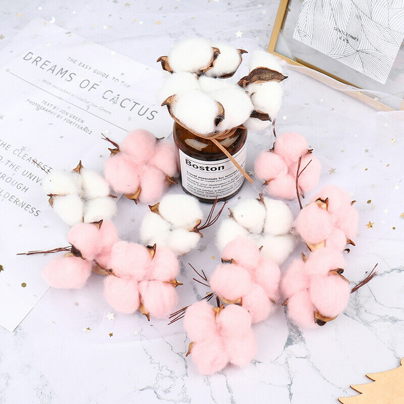 6pcs Artificial flowers cotton bouquet christmas decorative flowers wreat.l8