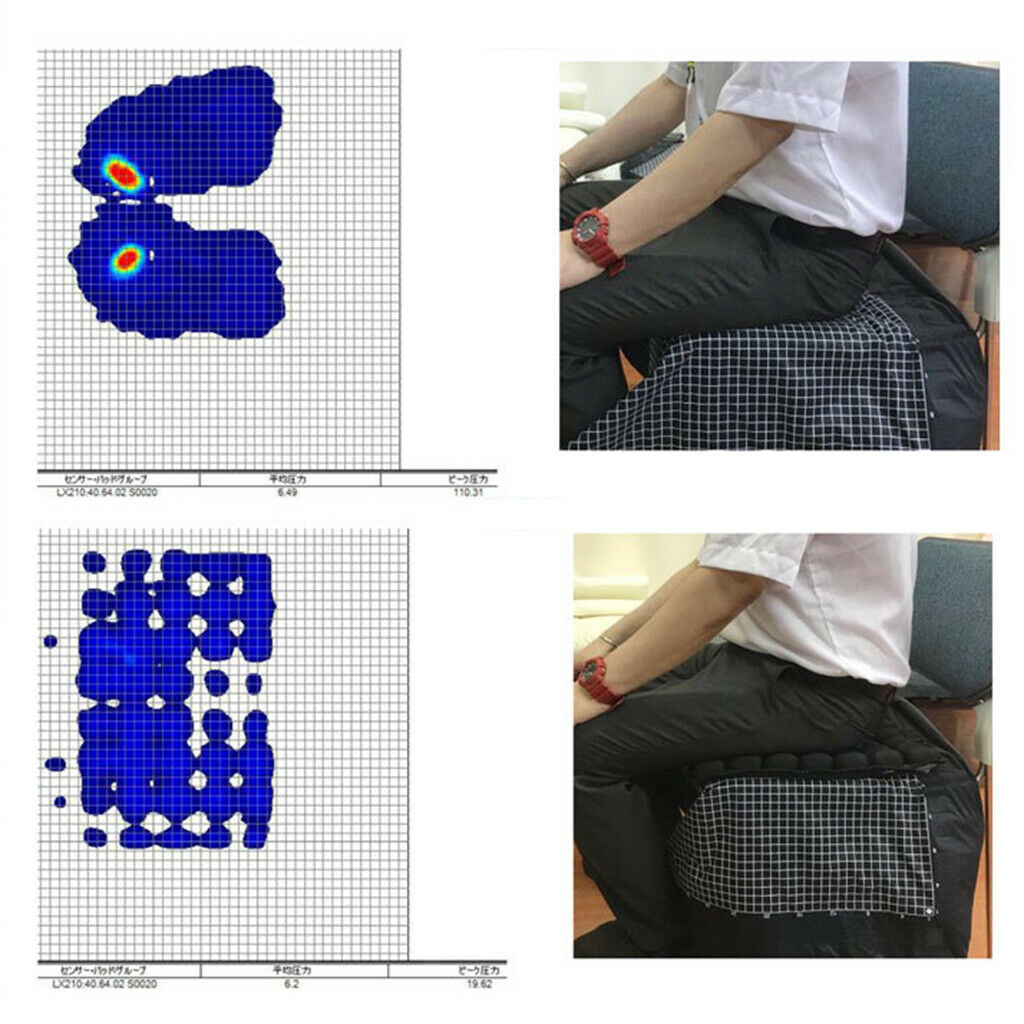Non-slip Inflatable Motorcycle Seat Cushion Mattress with Fixing Straps