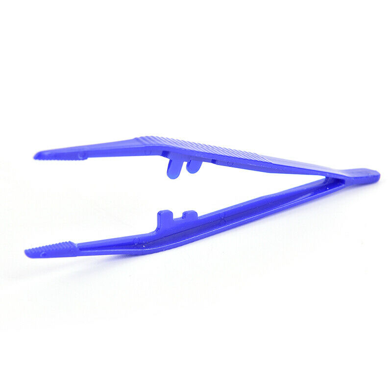 10pcs Plastic Beads Small Disposable Tweezers Tools Crafts DIY Jewelry Maki` XC