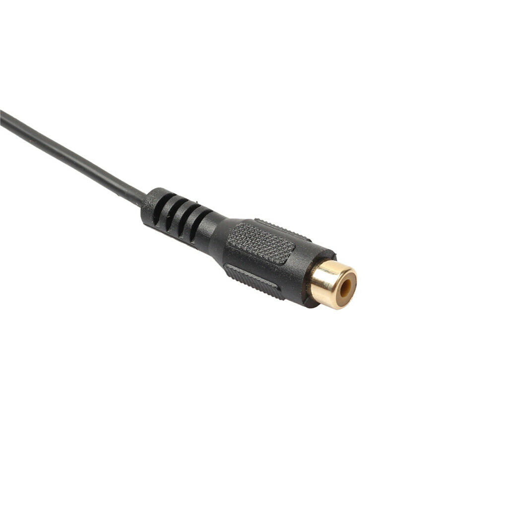 2x RCA (Phono) Extension Cable Male to Female  Audio Wire Converter 25ft -Black