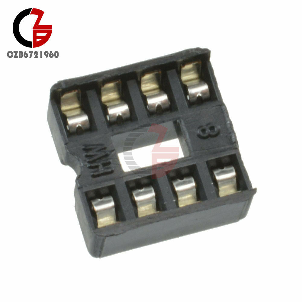50PCS 8-Pins DIP IC Sockets Adaptor Solder Type Socket