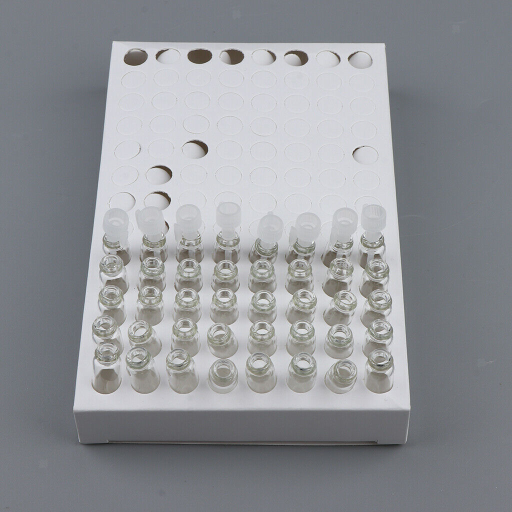 104pcs 1ml Glass Perfume Vials Empty Essential Oils Fragrance Bottles Clear Body
