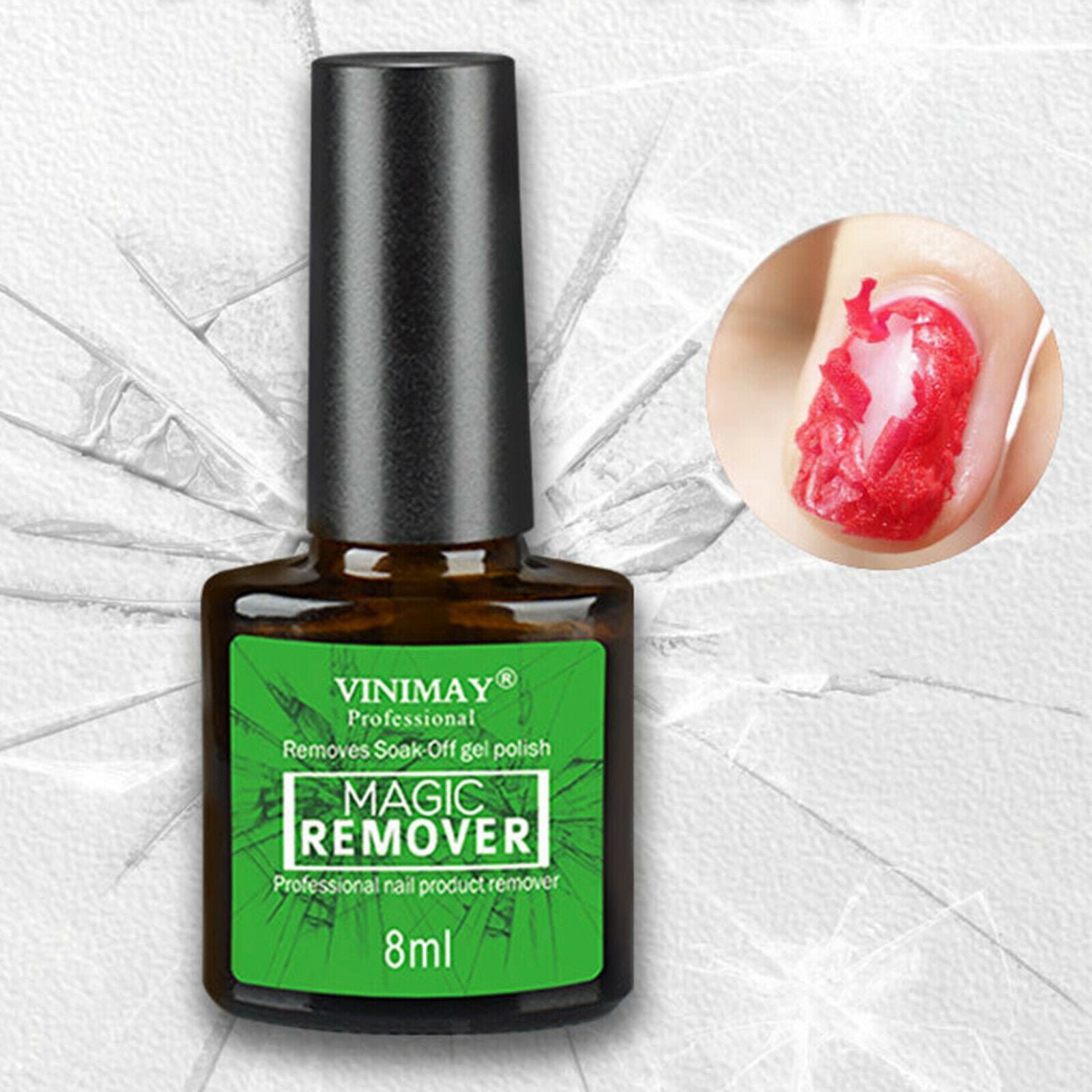 Burst Nail Gel Remover Polish Soak Cleaner Degreaser Nail Cleaner Manicure 8ml