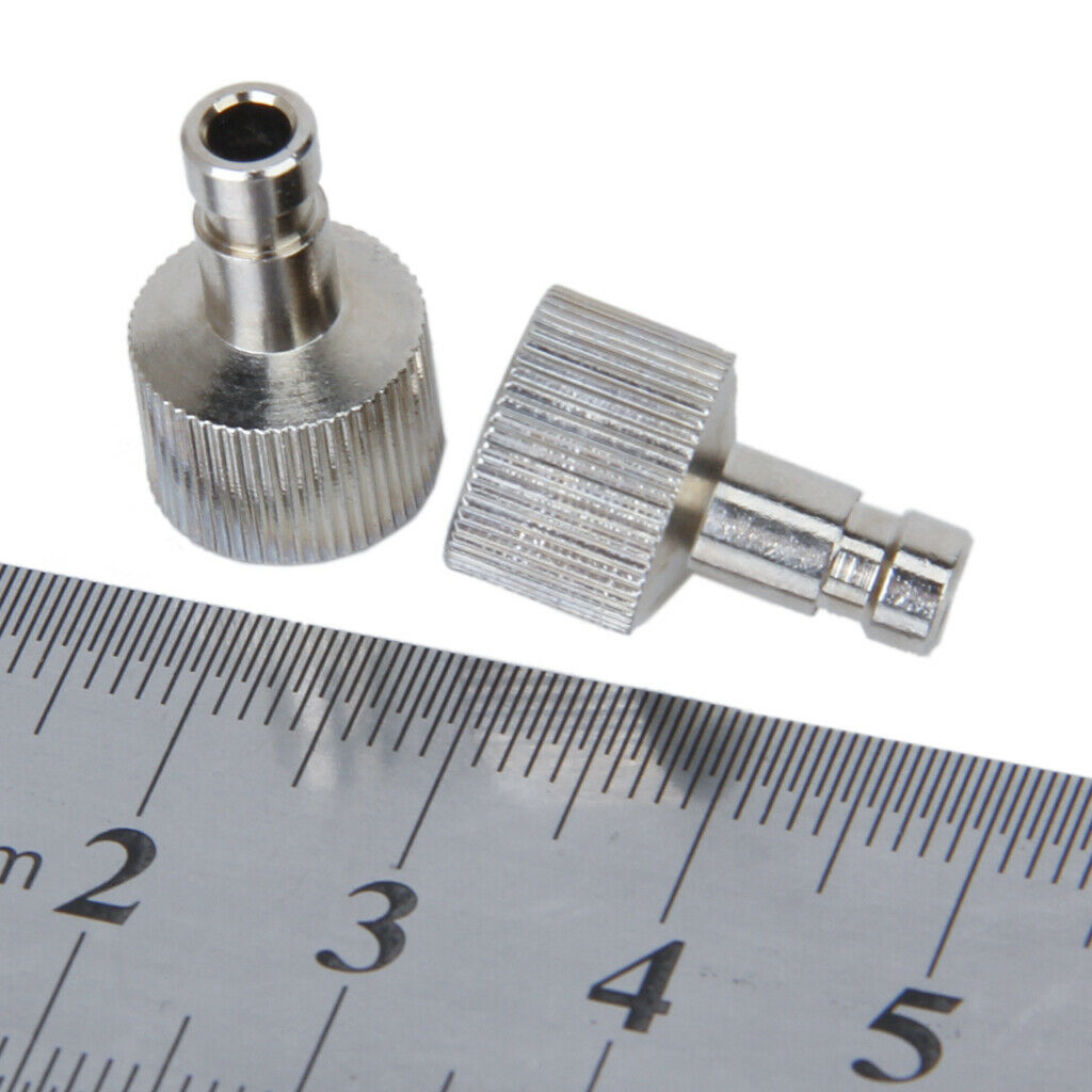 2pcs 1/8" Airbrush Quick Disconnect Coupler Hose Connector Release Adapter
