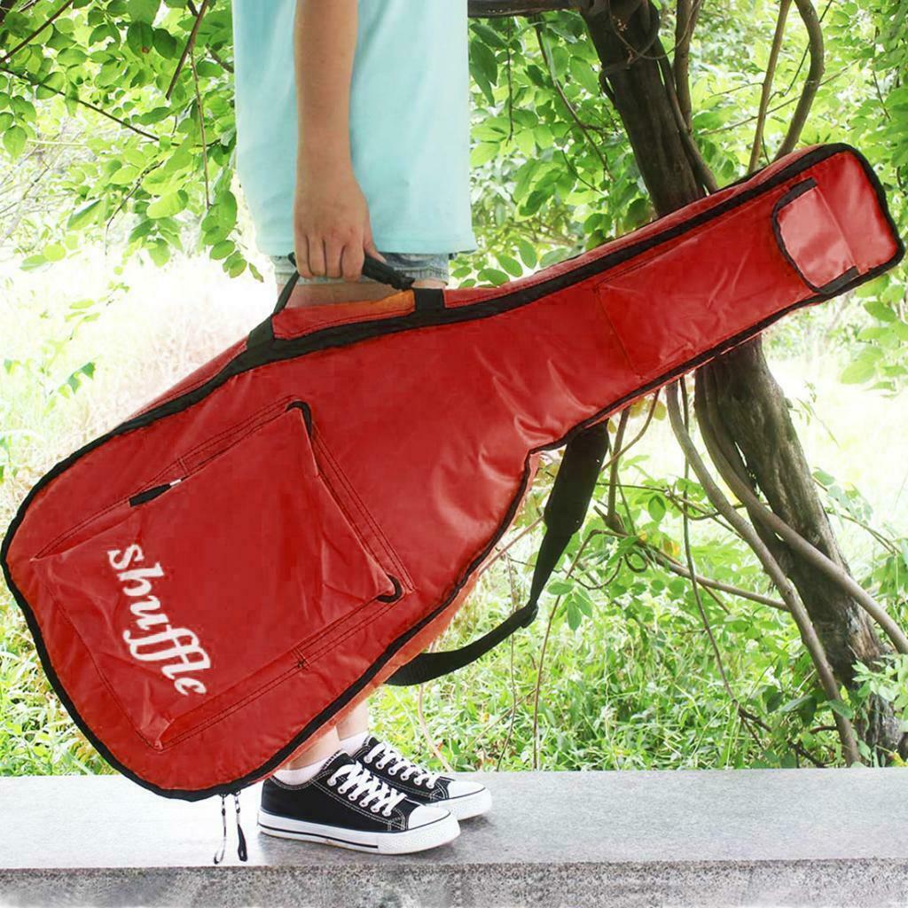Shuffle 41'' Plus Cotton Guitar Bag Waterproof Case Padded Carry Bag red