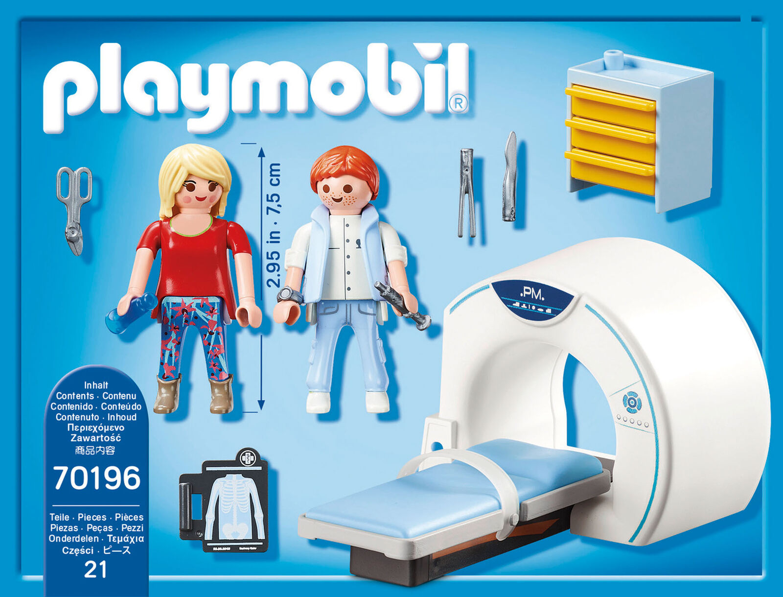 70196 Playmobil City Life Radiologist Playset inc 21pcs & Figures Children 4yrs+