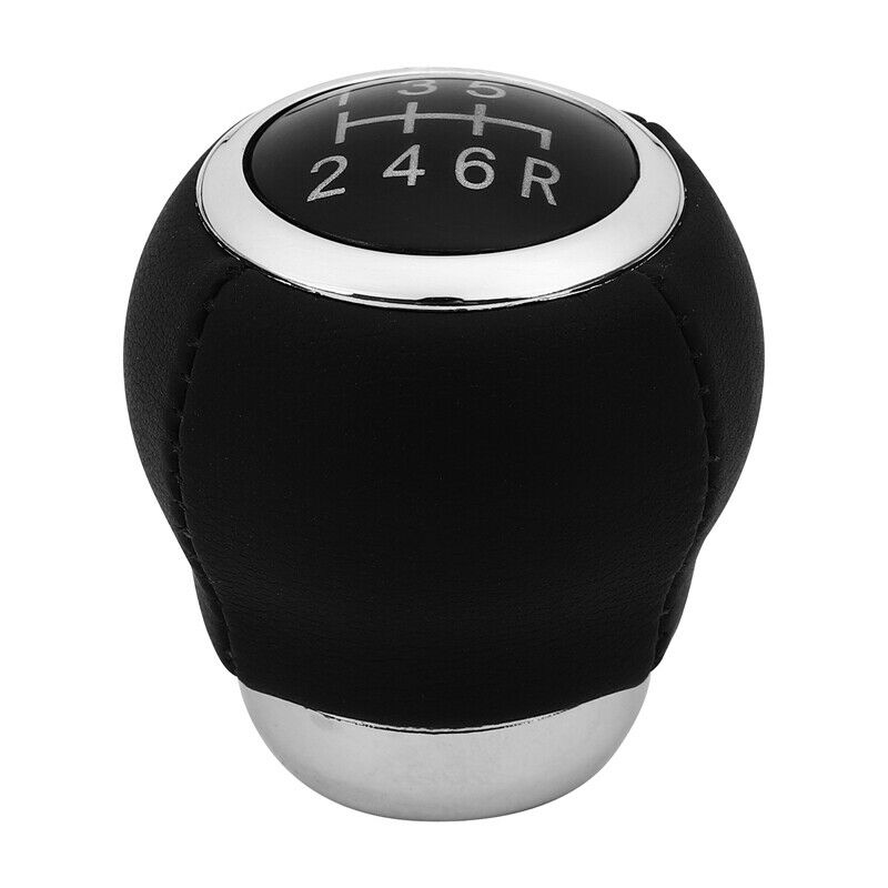 1X(Car-Styling 6 Speed Leather Gear Stick Shift Knob for Subaru Impreza WRX 6X8)