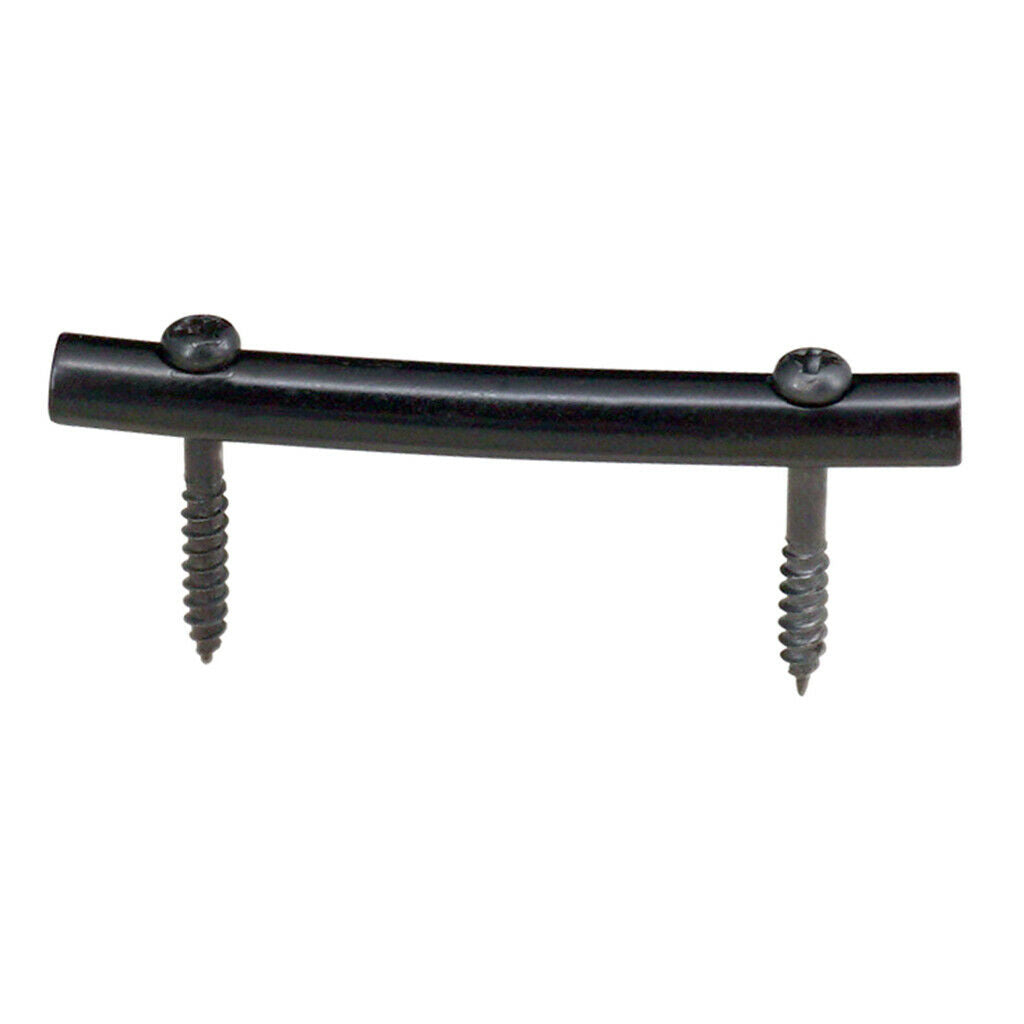 Black Metal Electric Guitar String Retainer Bar with 2 Screws Guitar Parts