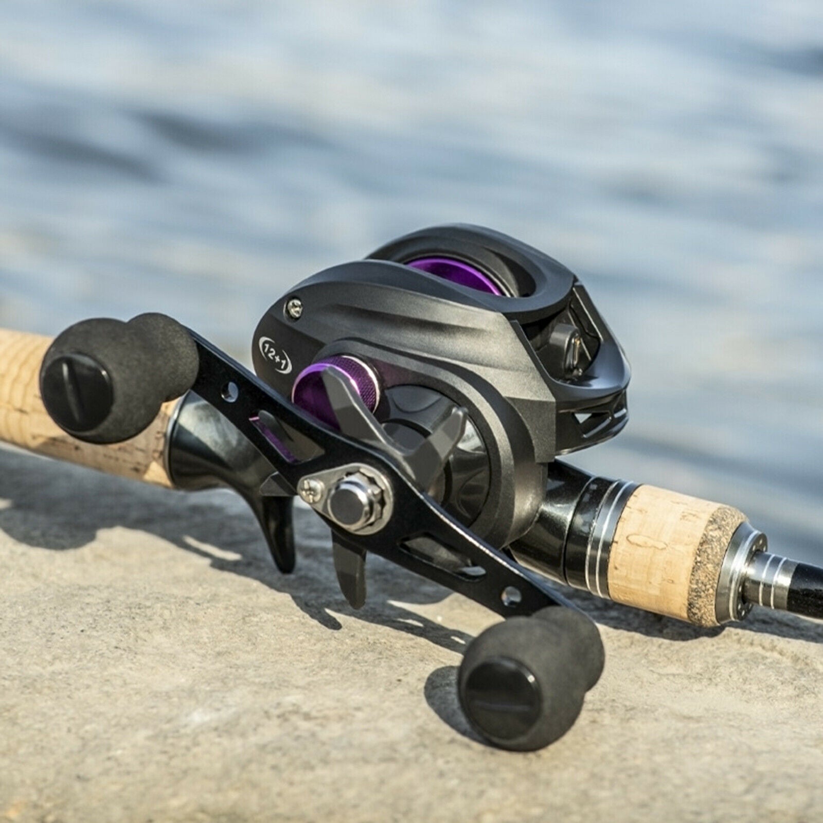7.2:1 Fishing Reel Baitcasting Reel 12+1BB 18lb Drag Freshwater Right-handed