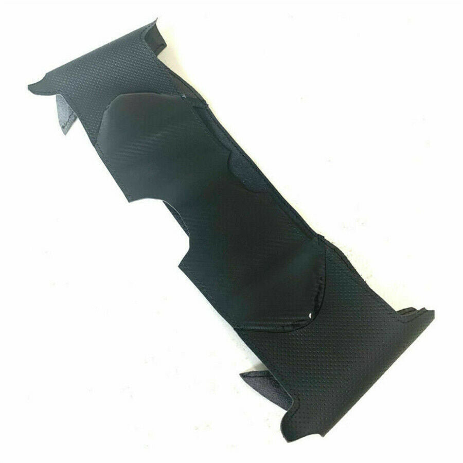 Carbon Fiber & PU Leather Steering Wheel Hand Sewing Wrap Cover For Ford Fusion