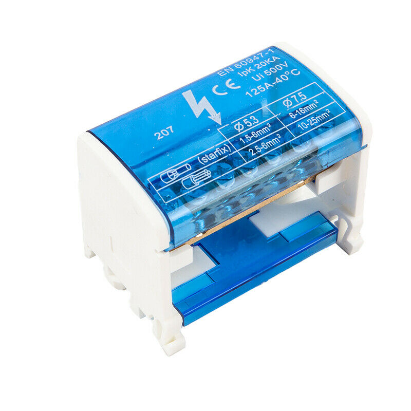 Din Rail Terminal Block WKH207 Power Distribution Box Modular Connection Bl Qx