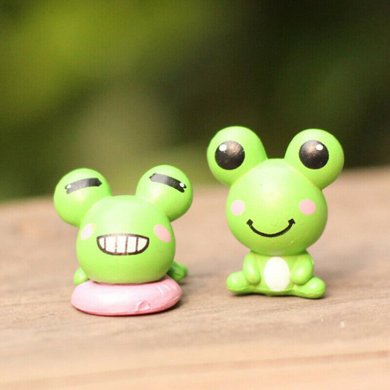 2PCS Frog Lover Animal Decoration Easter Micro Landscaping Decor DIY Acce.l8