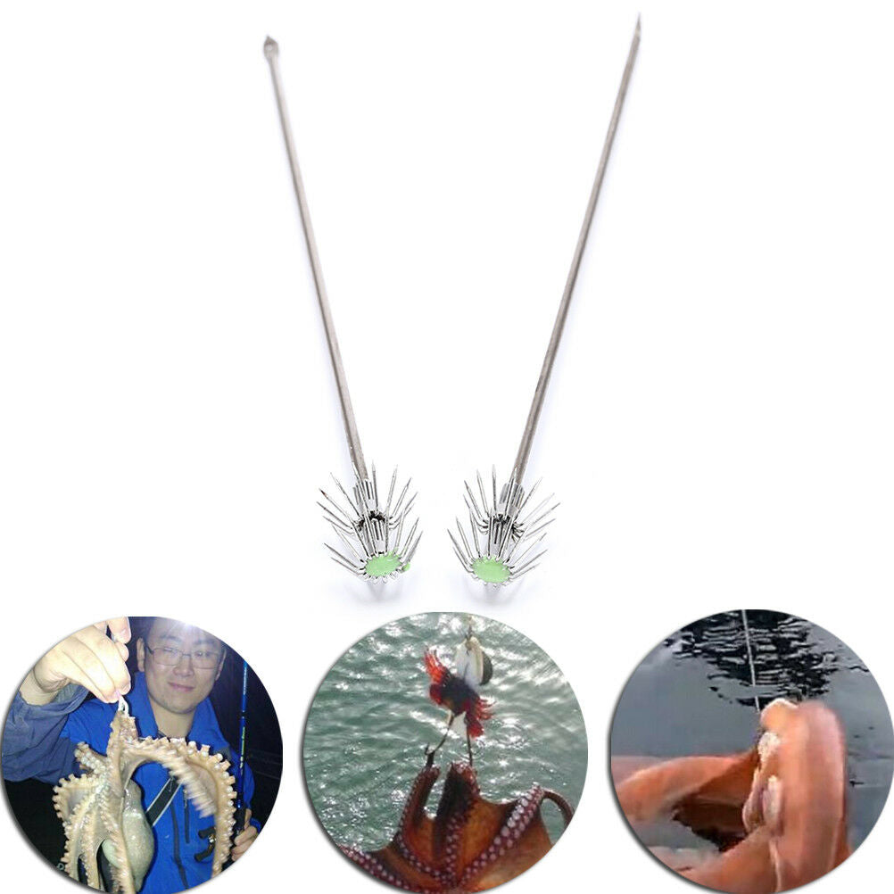 2pcs Octopus / Squid Jig DIY Hook Squid Lure DIY Hooks Fishing Accesso.l8