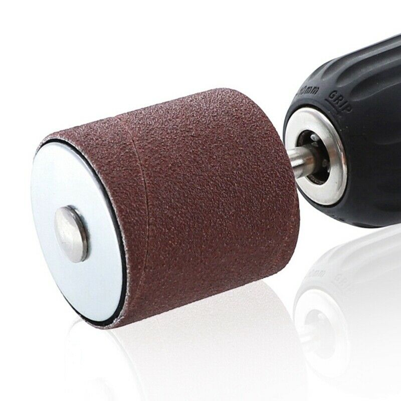 21Pcs Drum Sander Kit Sanding Belt Grit 80 120 Sandpaper Short with Spindle CaT9