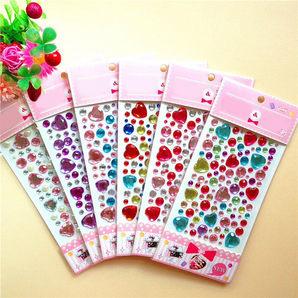 Diamond Self Adhesive Rhinestone Crystal Bling Stickers Phone Decor Craft
