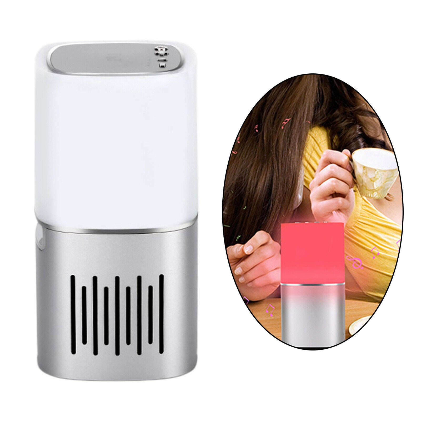Bluetooth Speaker LED Night Lights Table Lamp TF Card Support Stereo Bass