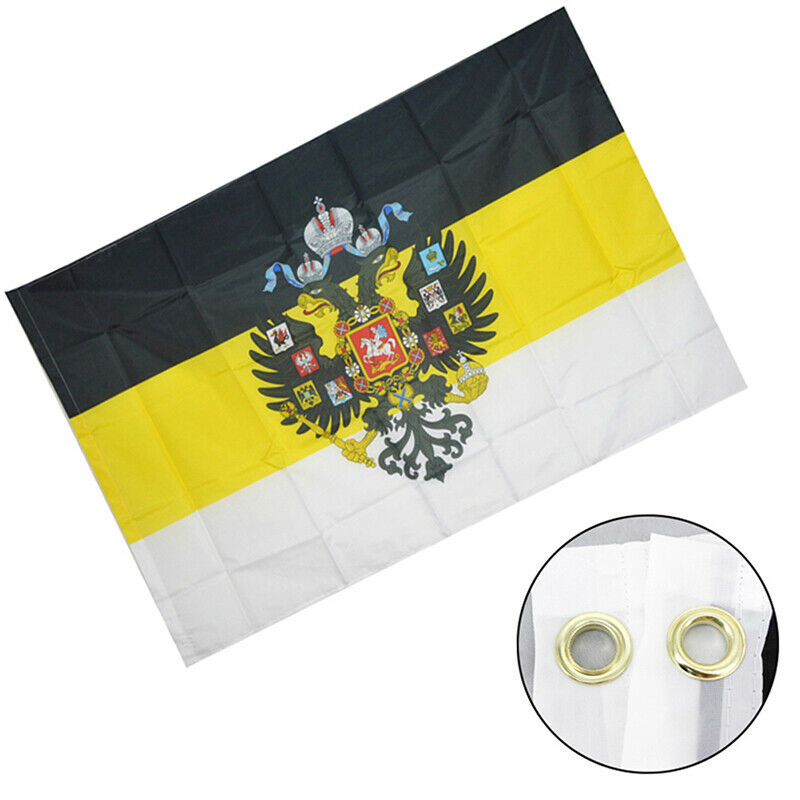 90x150cm WE Rising RUSSIAN GOD WITH US Eagle Russia Imperial Empire Fl.l8