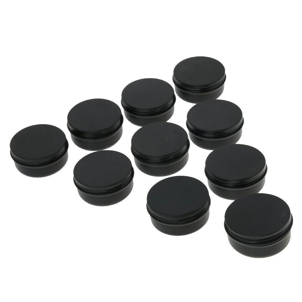 40Pieces Empty Metal Cosmetic Containers Travel Tins Makeup Sample Jars 50g