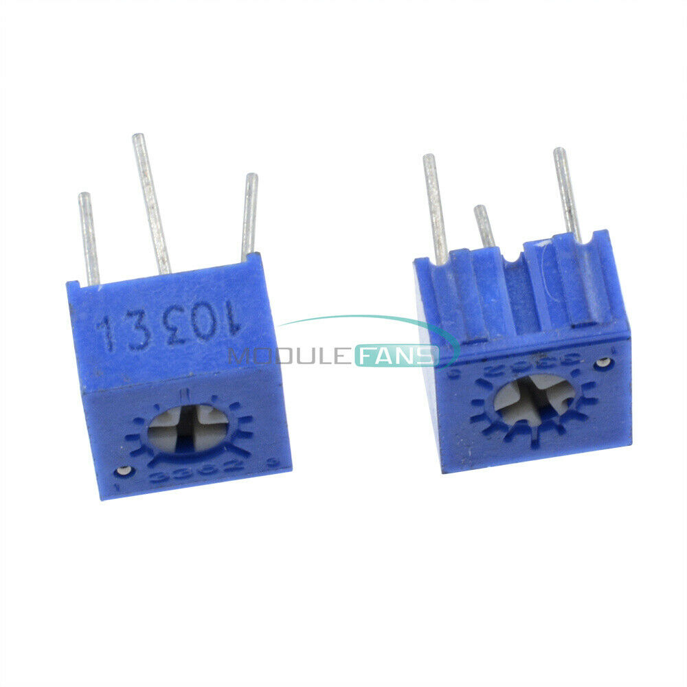 10PCS High Precision 3362P-103 10K ohm Variable Resistor Potentiometer 3362P