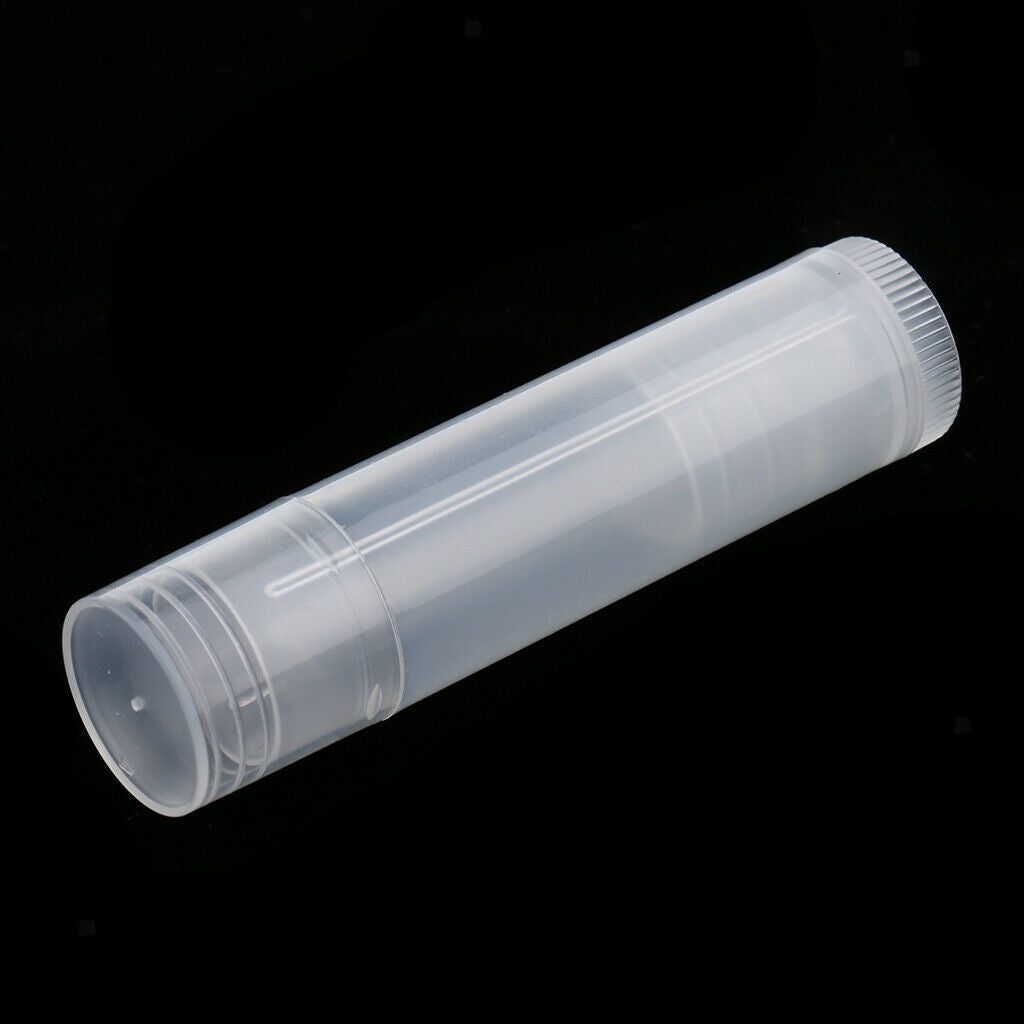 10 Pieces Empty Lip Balm Tubes Cosmetic Containers Lipstick Bottles White