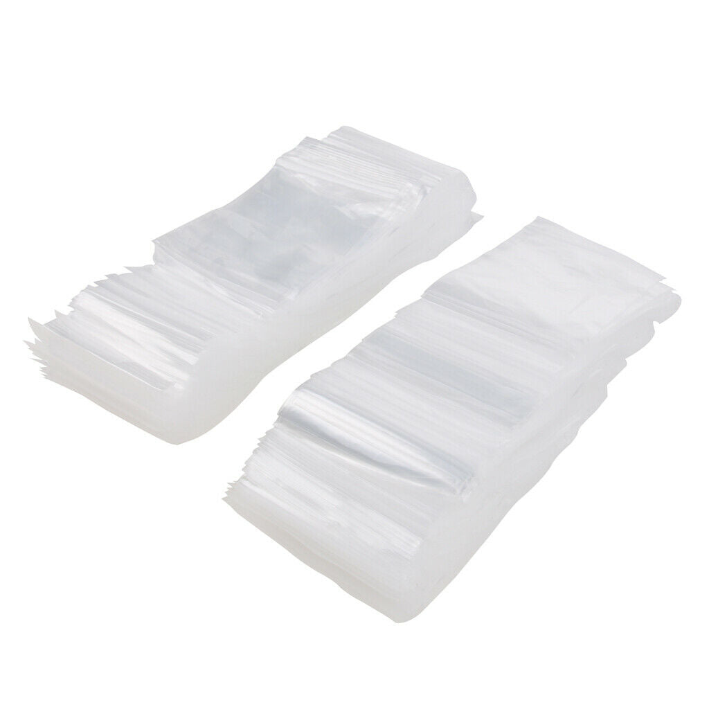 500 Pieces Clear Grip Seal  Bag Self Seal Resealable Bags 8Ã—12cm