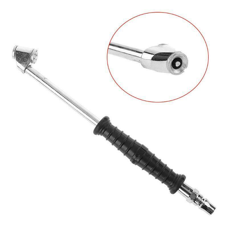 New Auto Car Motorcycle Long Reach Tire Air Inflator Dual Head Type Chuck Valve