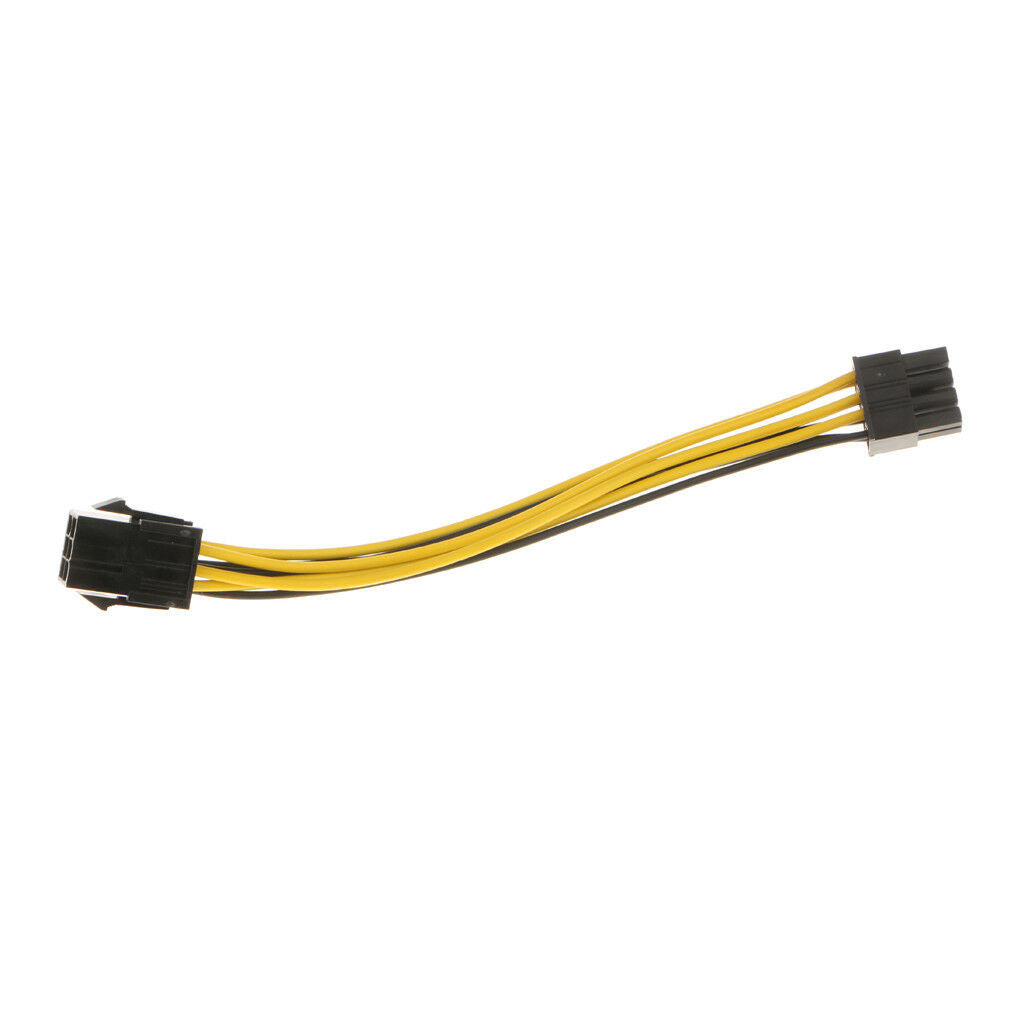 PCI Express PCIe 6 Pin to 8 Pin Graphics Card Power Adapter Cable Connector