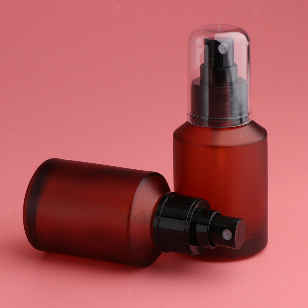 8Pcs 4 Size Refillable Travel Empty Glass Perfume Spray Bottle Atomizer Pump