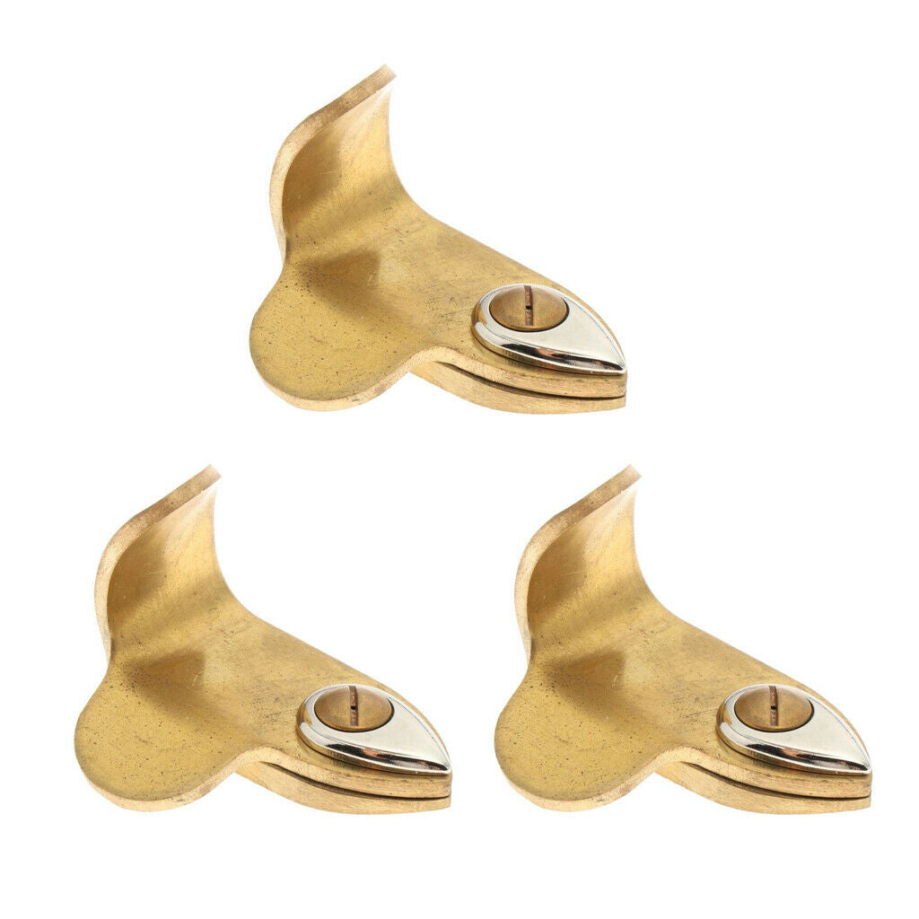3Pcs Golden Saxophone Thumb Rest Wind Instrument Tool Sax Parts Accessory