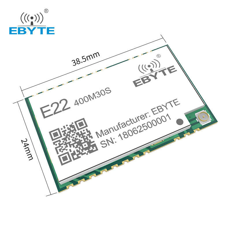 LoRa SX1268 1W 433MHz Wireless RF Module Transceiver Radio Receiver E22-400M30