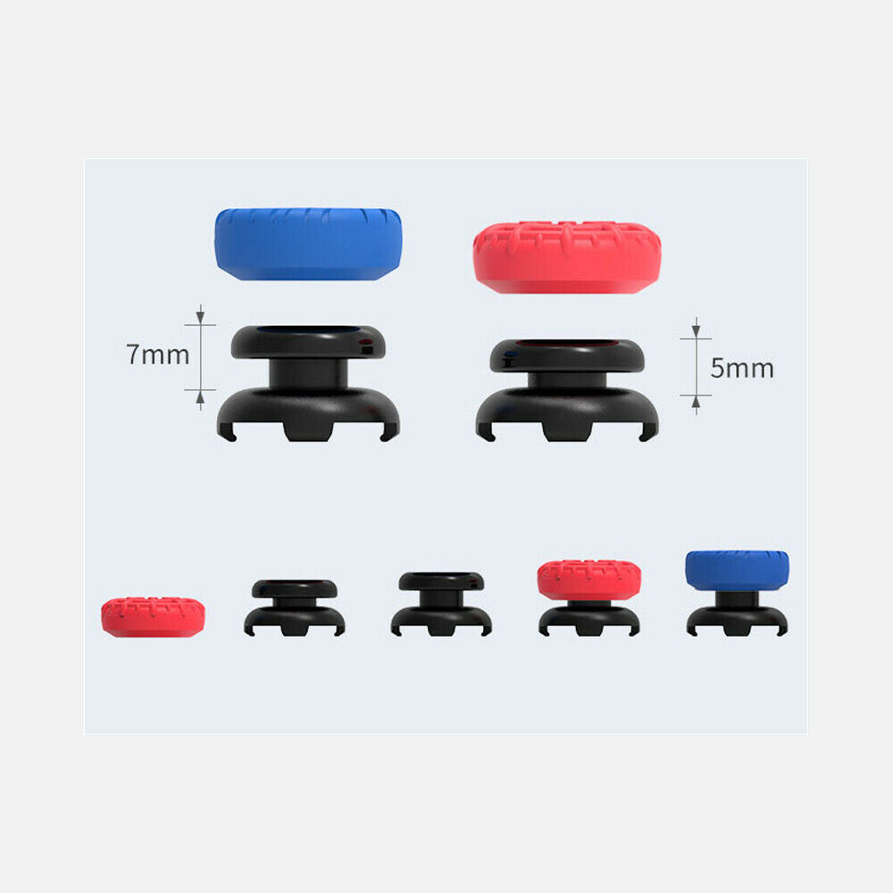 8 In 1 for PS4 PS5 Handle Heightened Thumb Grip Stick  Extender Silicone Cap