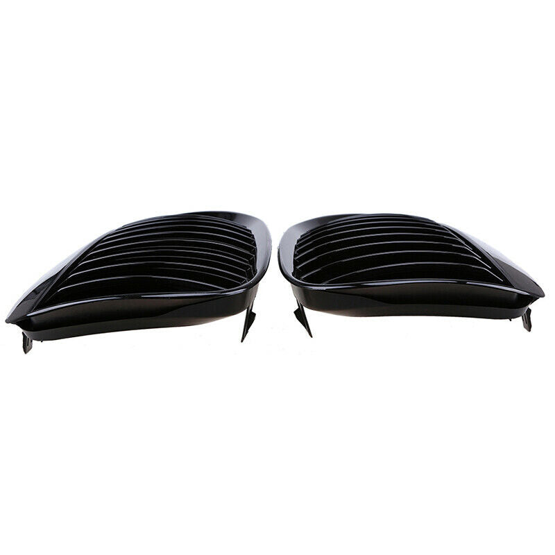 Gloss Black Front Kidney Grille Grills Fit BMW 630i 645Ci 650i M6 Coupe 05-2010