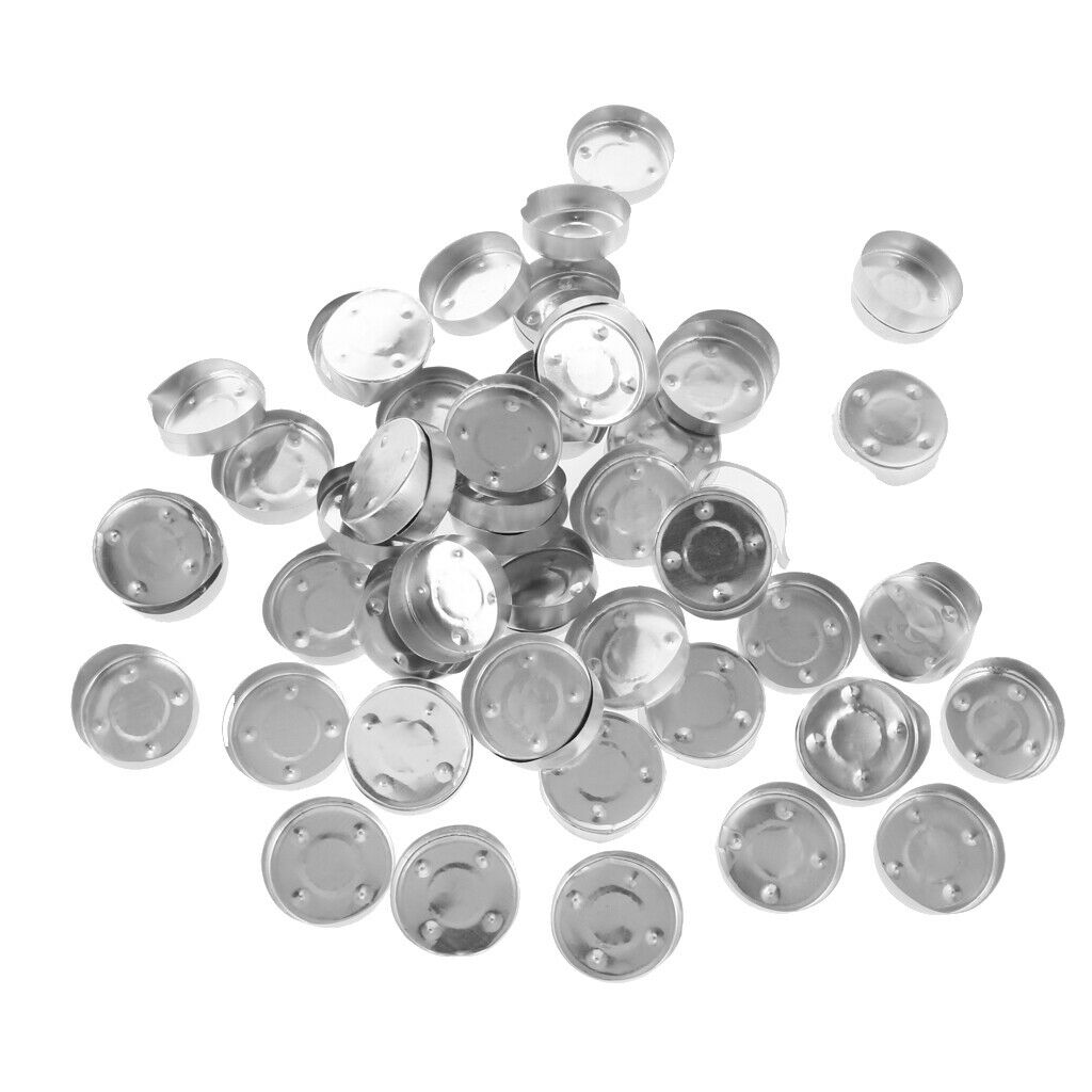 100x Mini Aluminum Tea Light Tins Empty Case Containers for Candle Making # 1