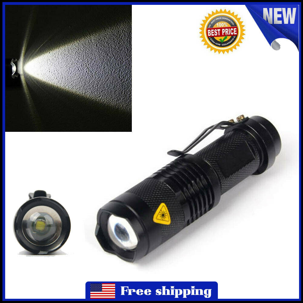 Super Bright CREE Q5 1200 Lumen 14500 ZOOMABLE LED Flashlight Torch Lamp Lights