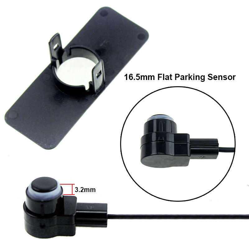 Car Video Parking Reverse Backup Assistant Radar Buzzer Alarm System Flat Sensor
